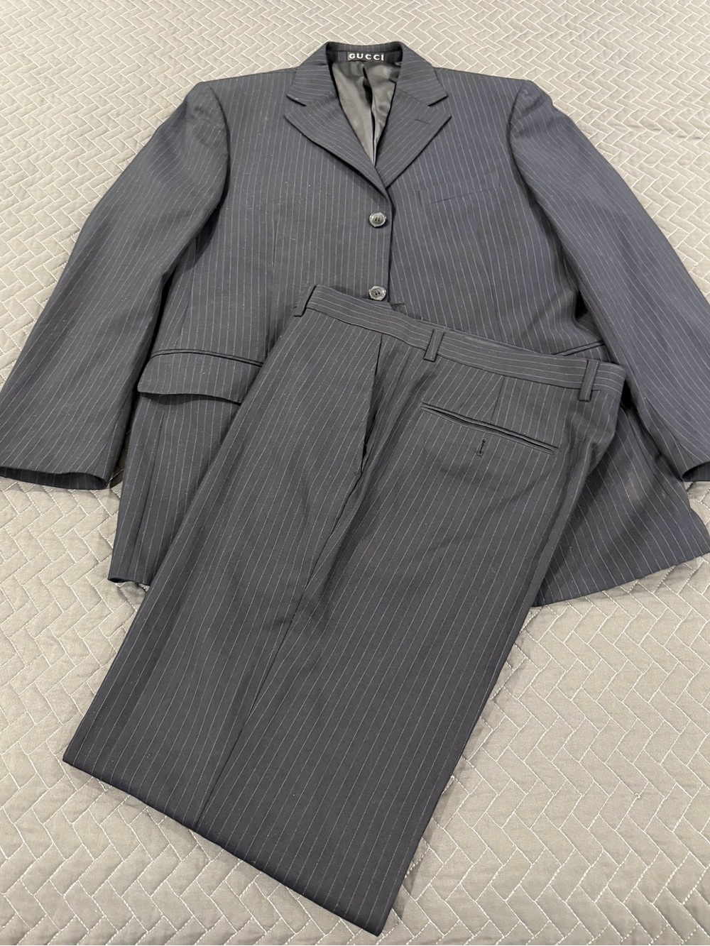 Gucci Charcoal Pinstripe Two-Piece Suit